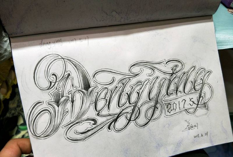 奇卡诺纹身图片_手稿纹身图案