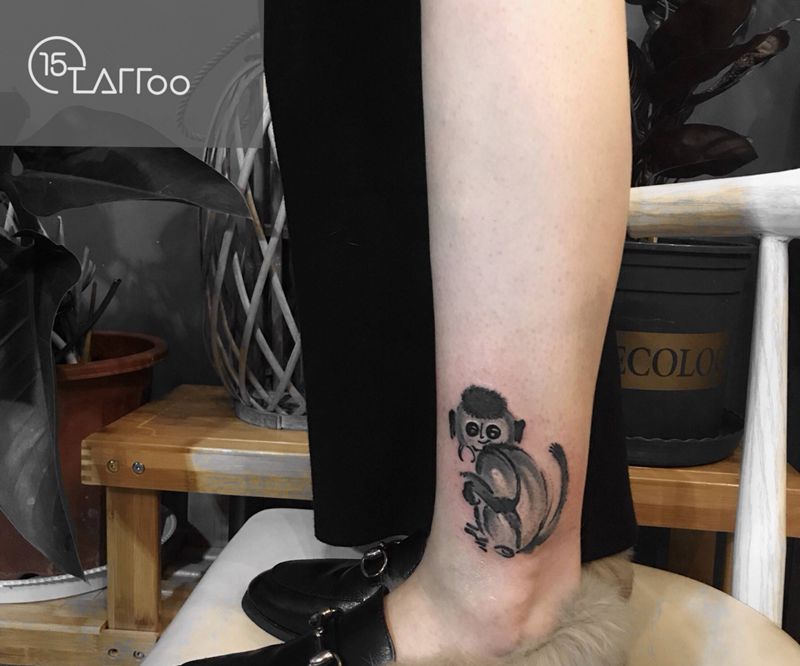 猴儿纹身图片