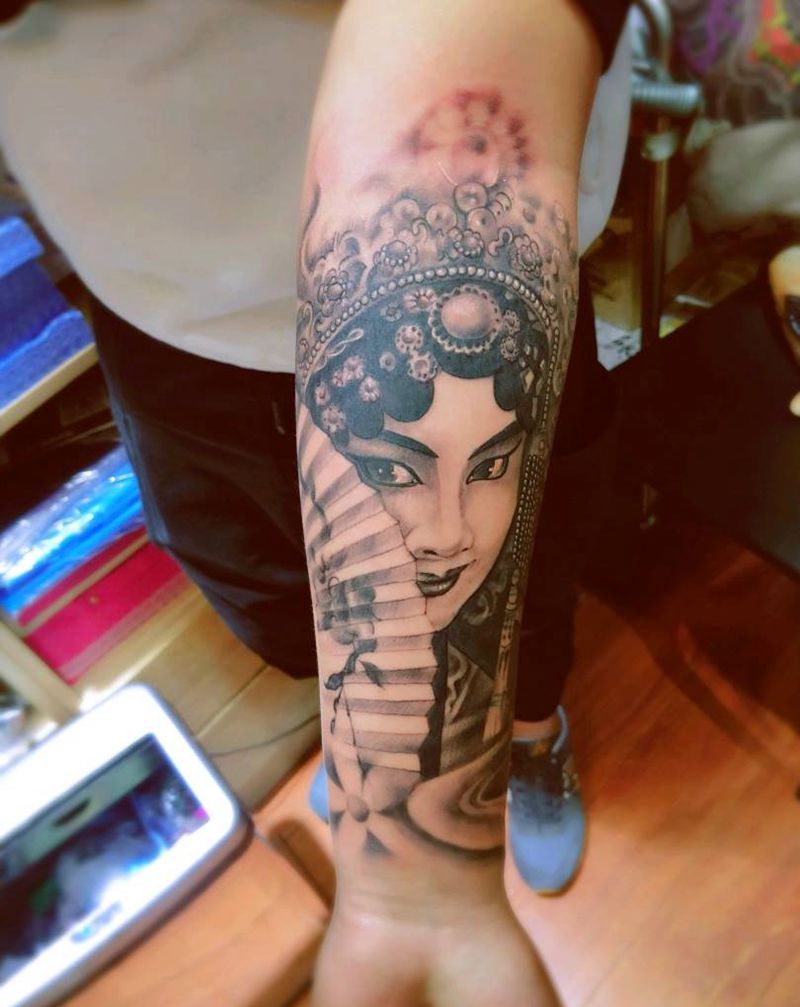 花旦   遮盖纹身图片_成品纹身图案