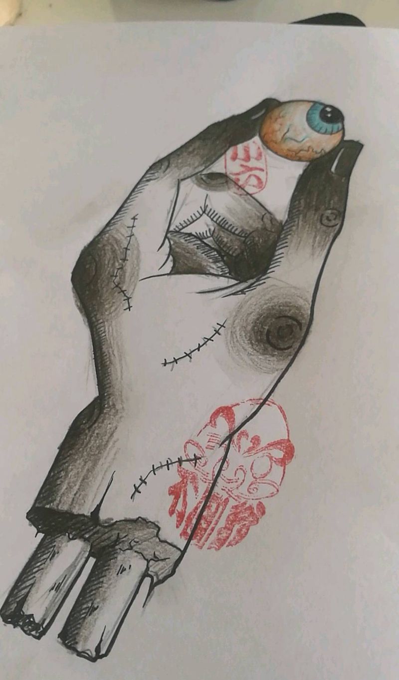 原创珠纹身图片_欧美手稿纹身图案