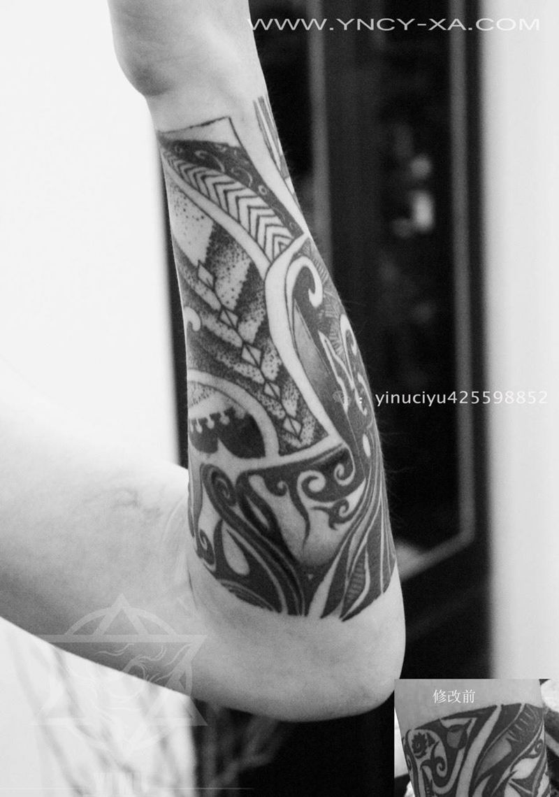 修改添加纹身图片_成品手臂原创艺奴刺域纹身图案