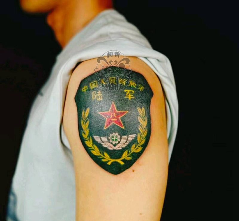 军人精神纹身图片_图腾纹身图案