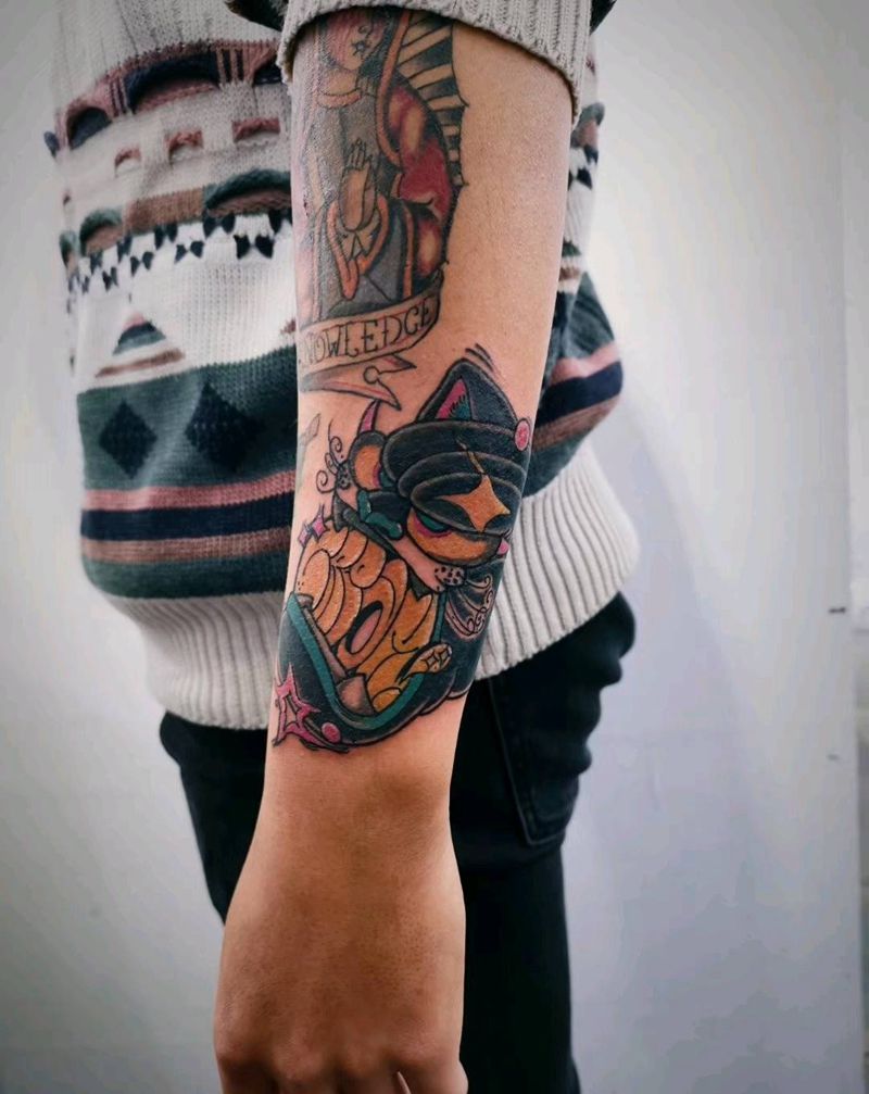 豹子头，嗷呜纹身图片