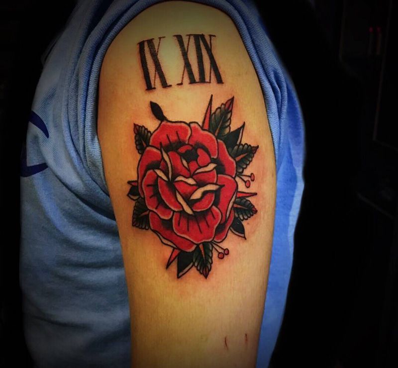 rose纹身图片