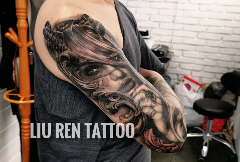 欧美人物纹身图片