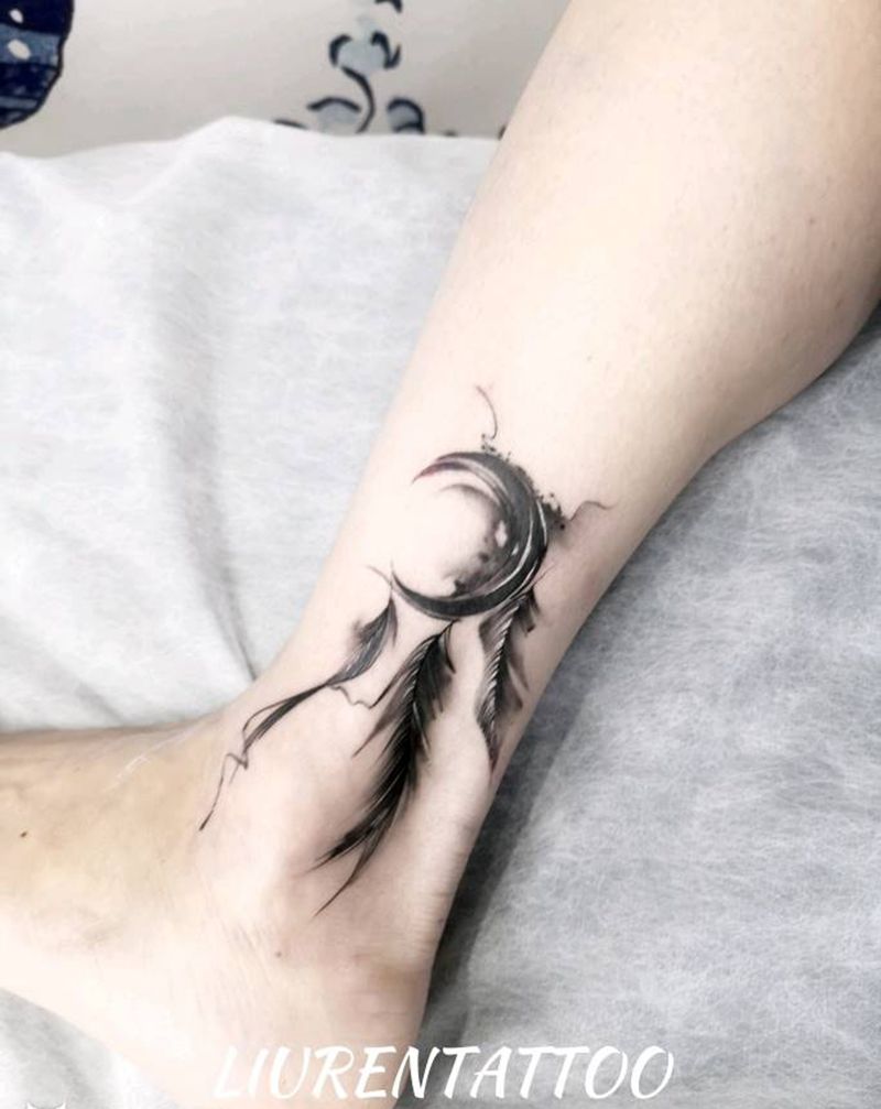 捕梦网纹身图片_水彩纹身图案