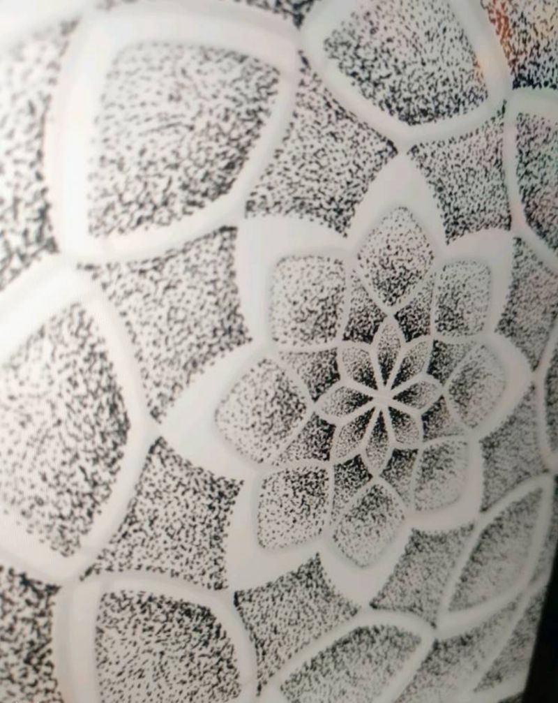 纯点刺手稿纹身图片_点刺纹身图案