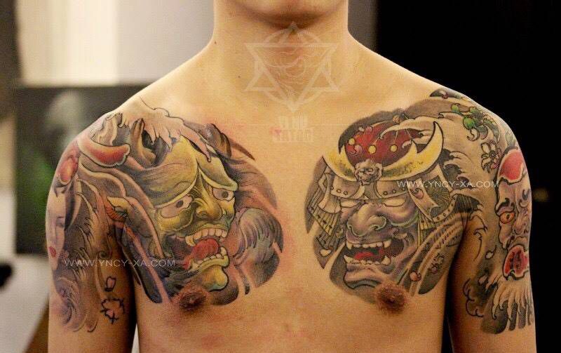 原创全胛纹身图片_成品传统原创艺奴刺域纹身图案