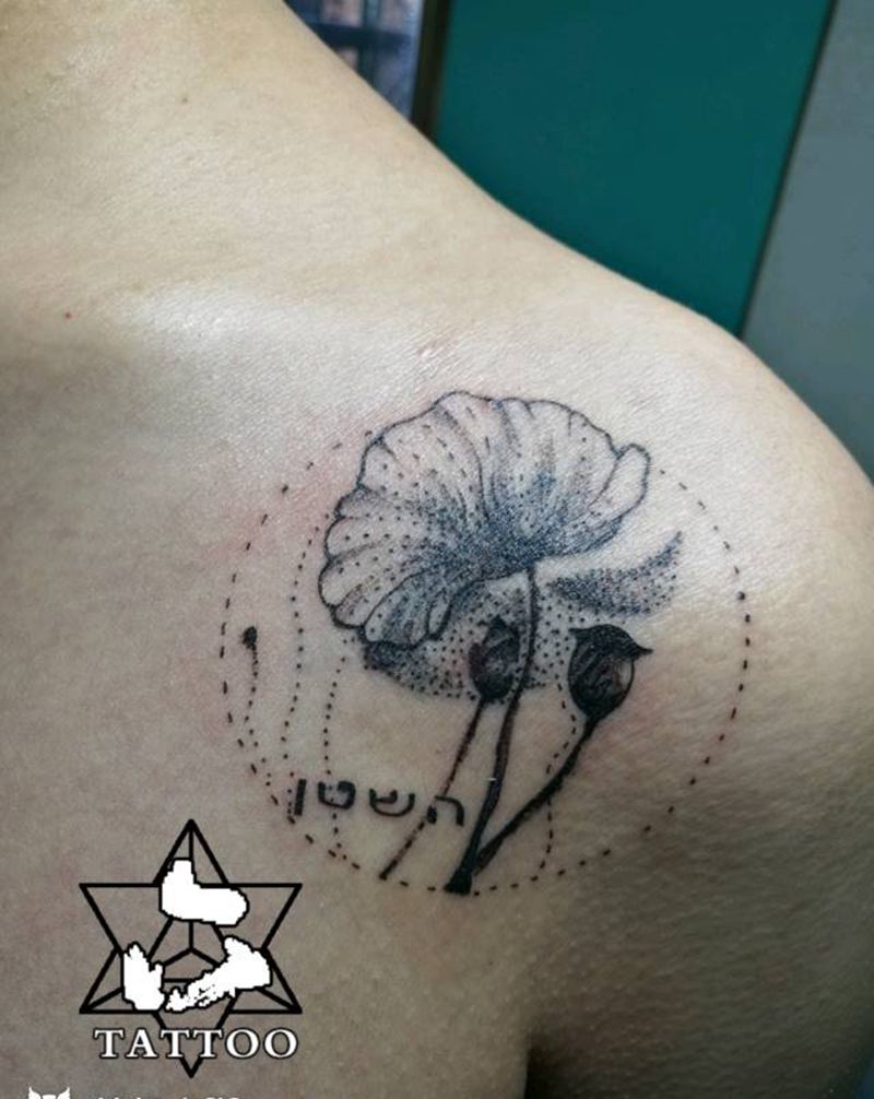 小花花纹身图片