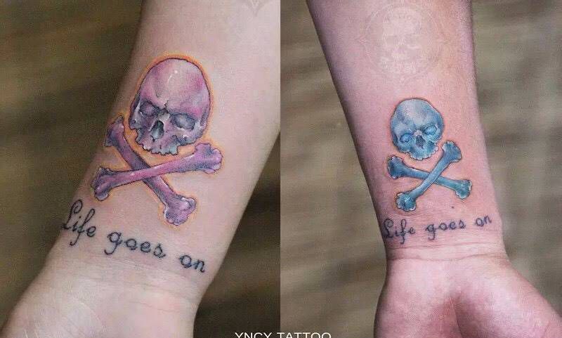 原创个性情侣纹身纹身图片_成品手部欧美情侣纹身图案