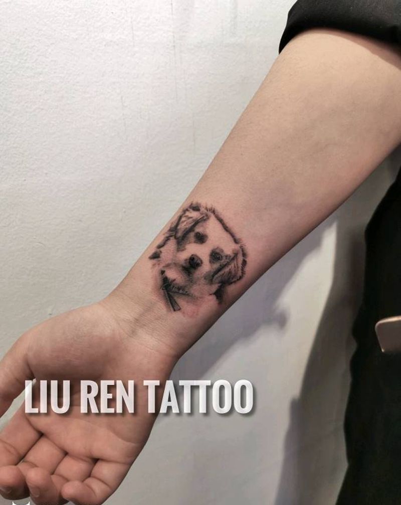 狗狗纹身图片