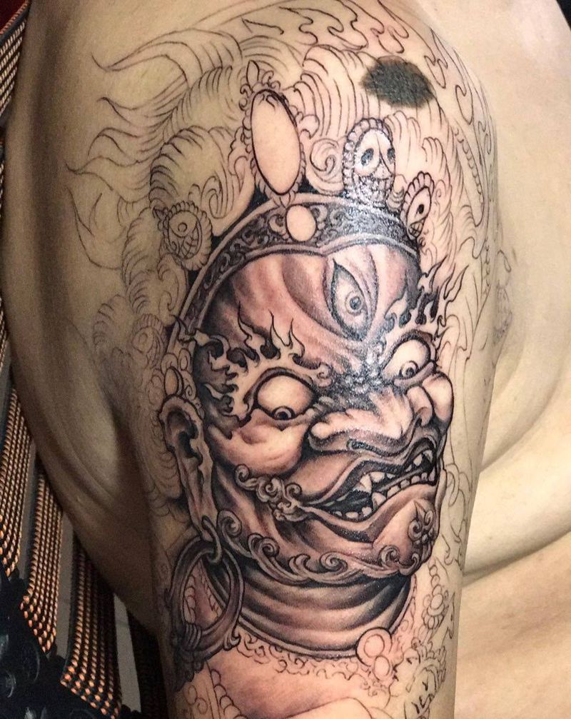 大黑天纹身图片