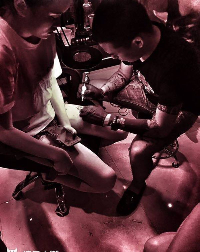 工作照一组纹身图片