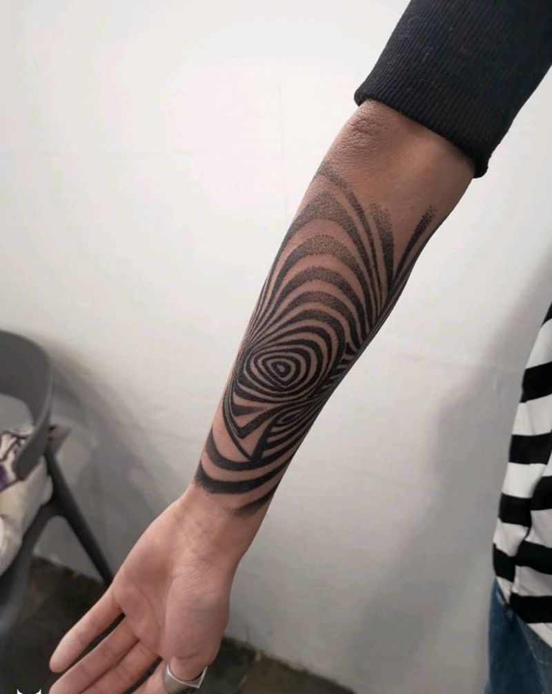 几何点刺纹身图片_几何点刺纹身图案