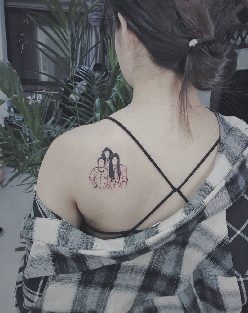 简笔画纹身图片_小清新纹身图案