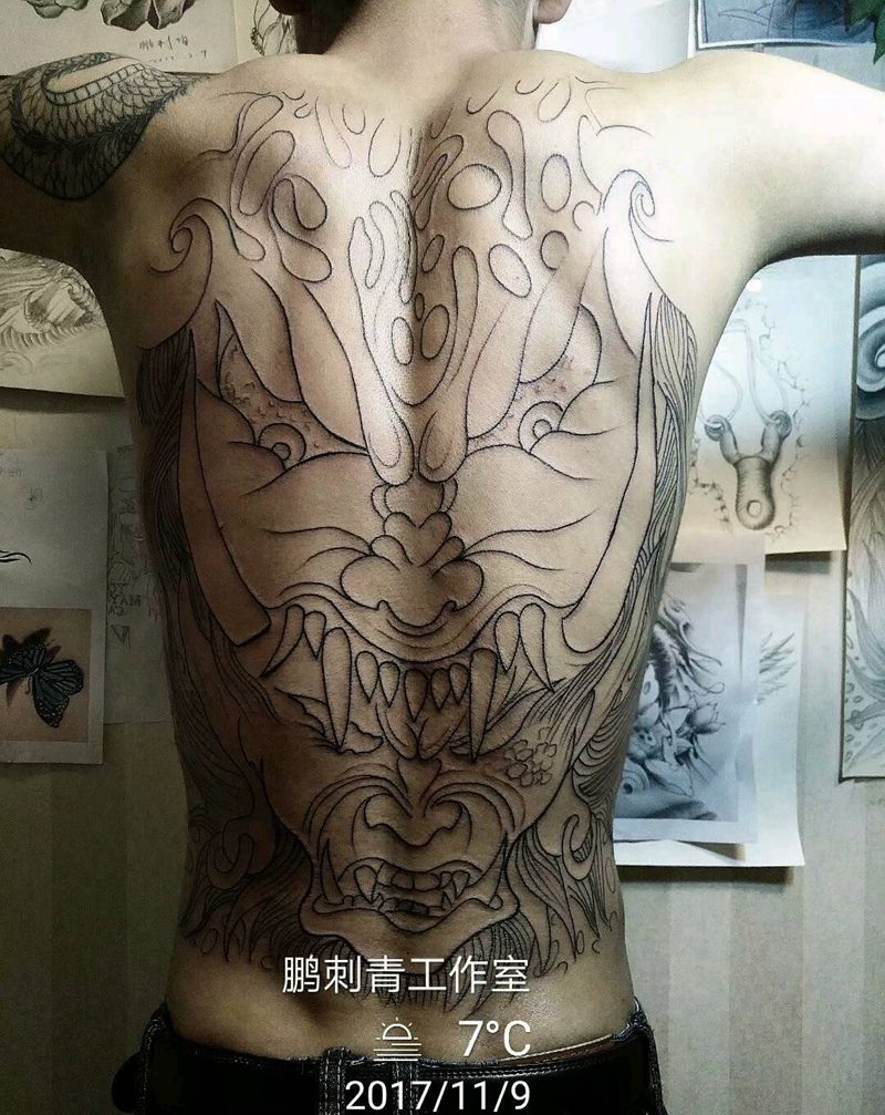 魔兽纹身图片_原创纹身图案