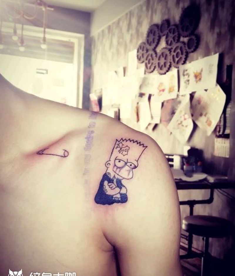 辛普森纹身图片