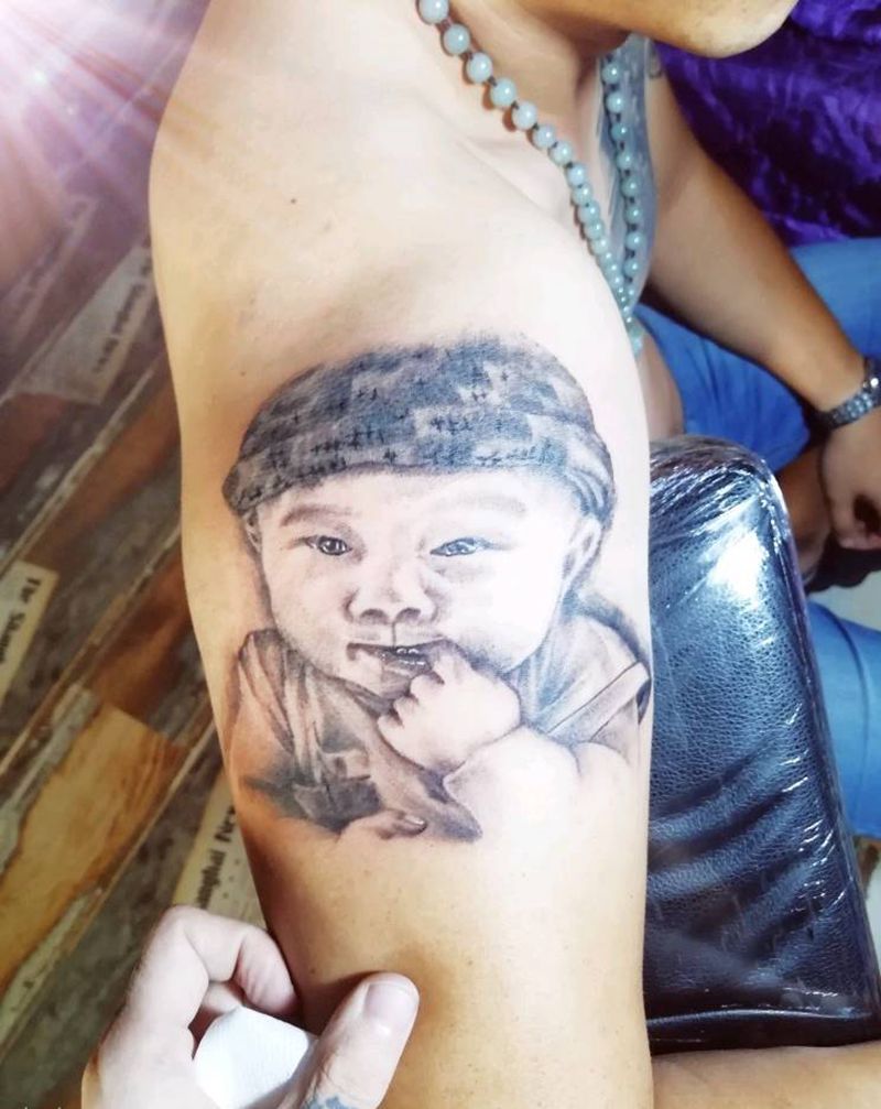 小天使纹身图片