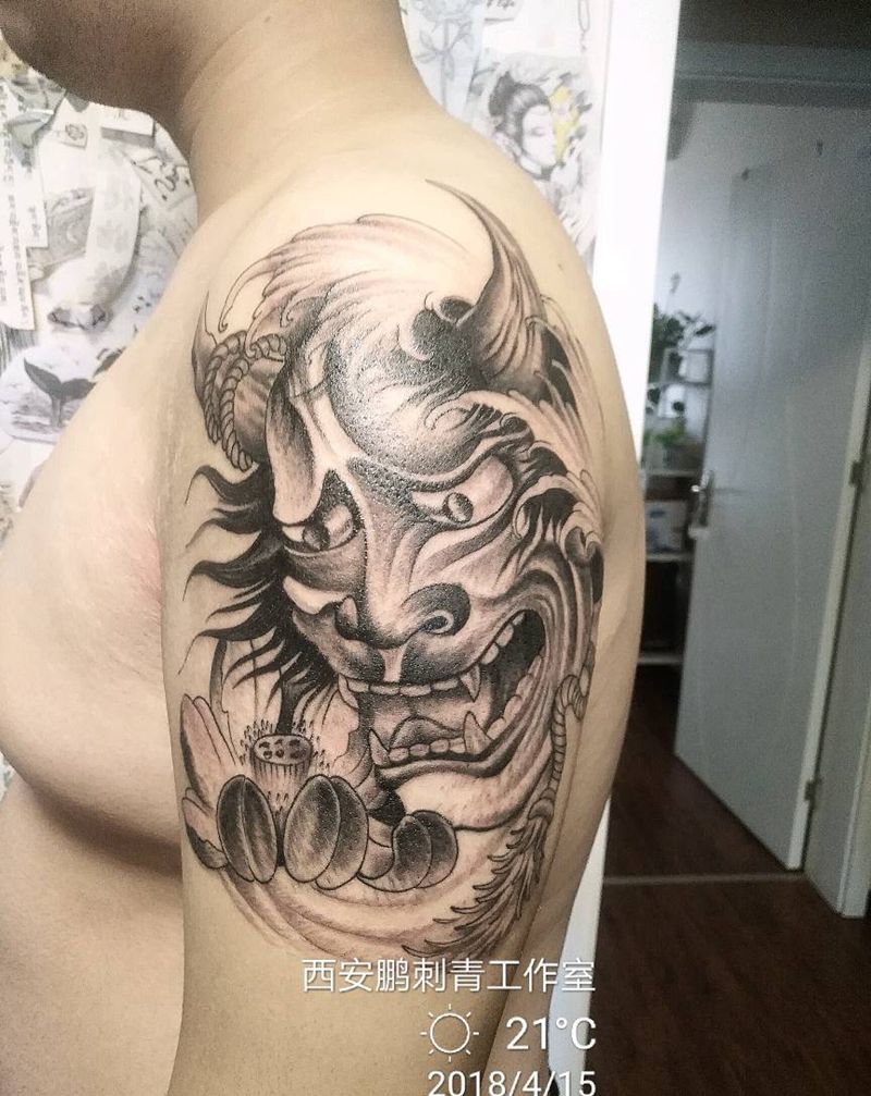 般若纹身图片_新传统纹身图案