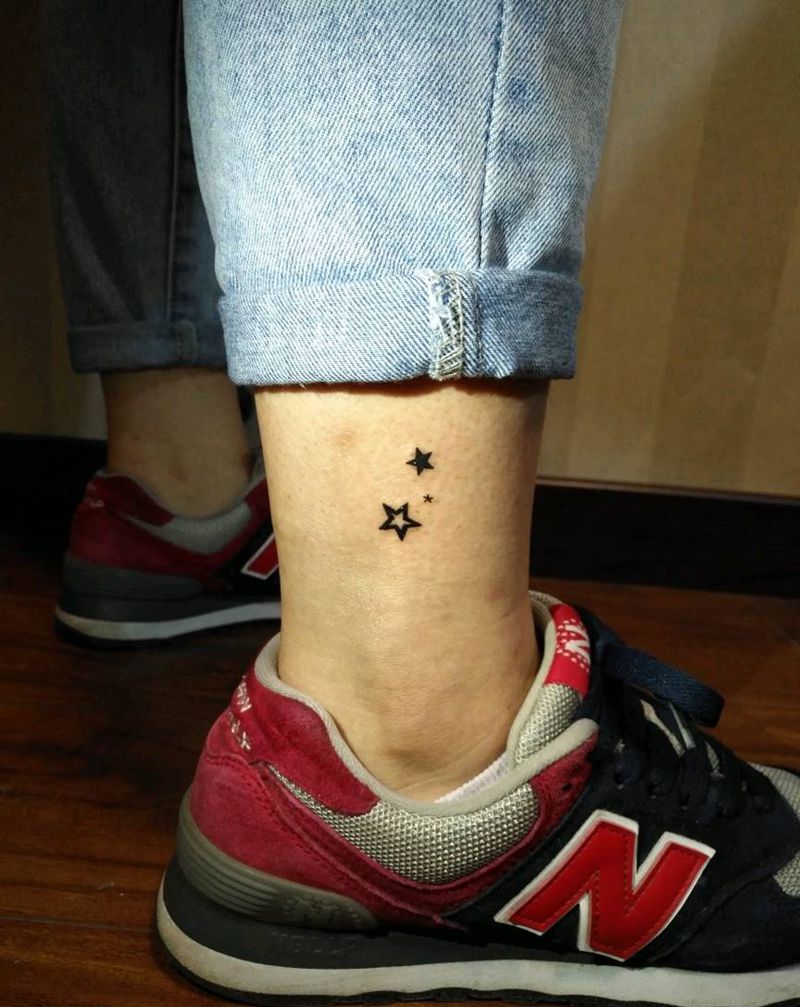 三只小清新纹身图片_清新纹身图案