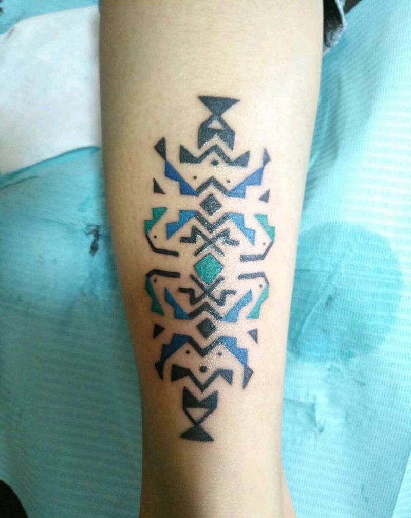 几何体纹身图片