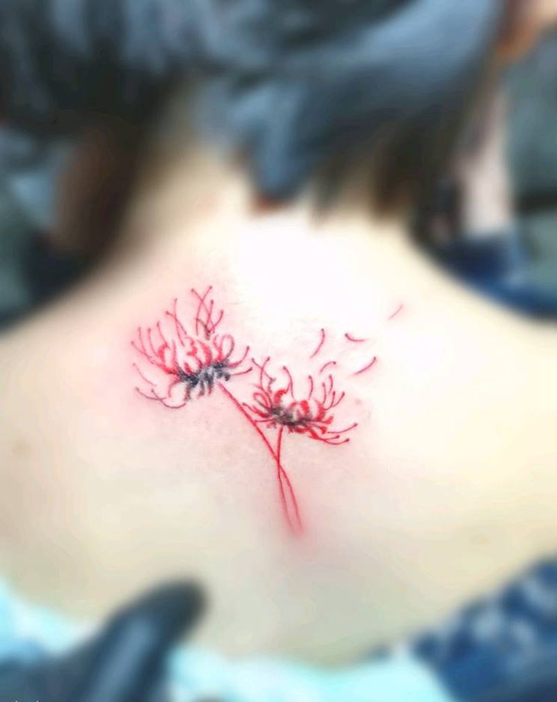 彼岸花纹身图片