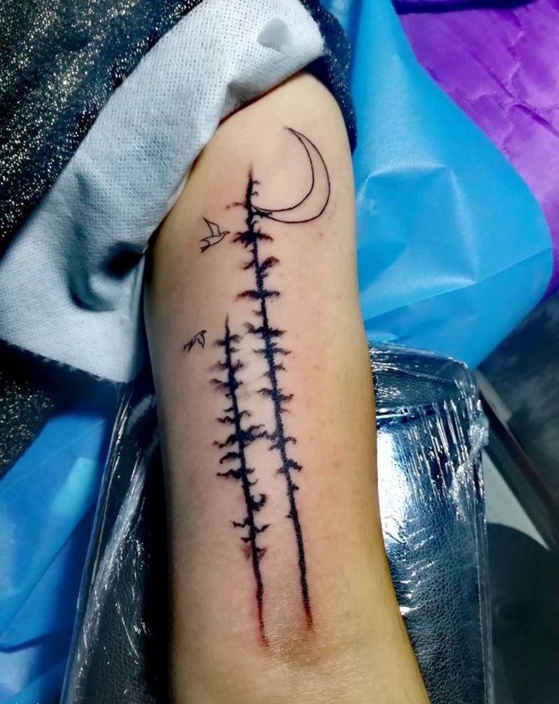 树纹身图片_手臂纹身图案