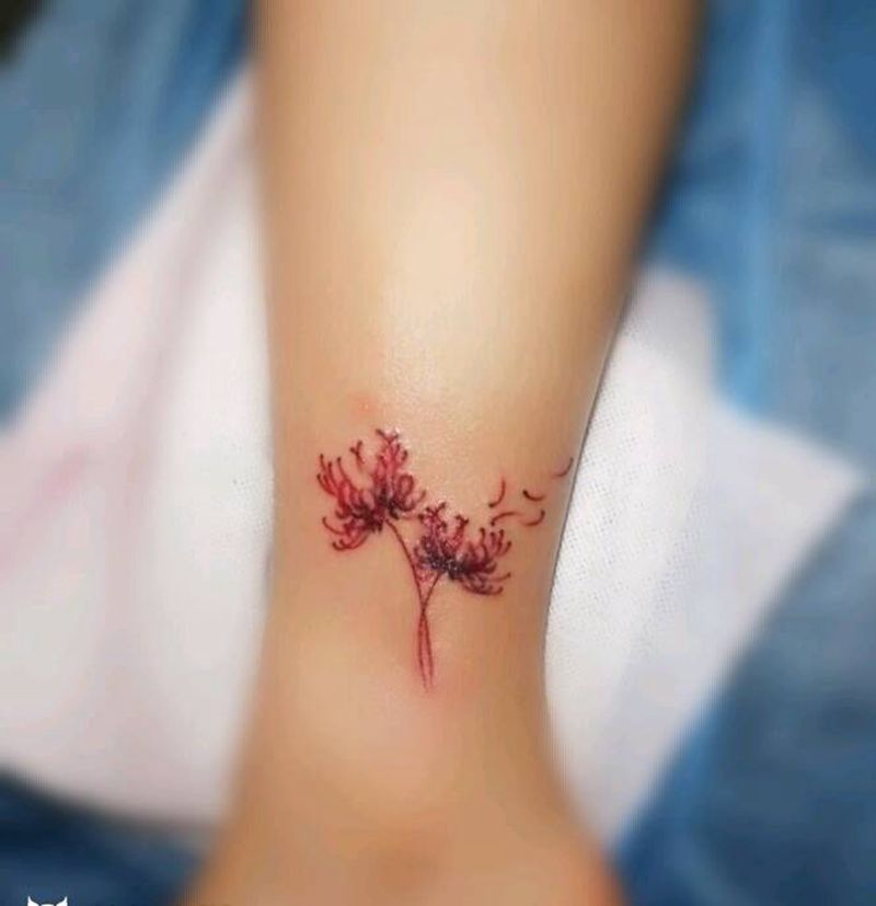 彼岸花纹身图片