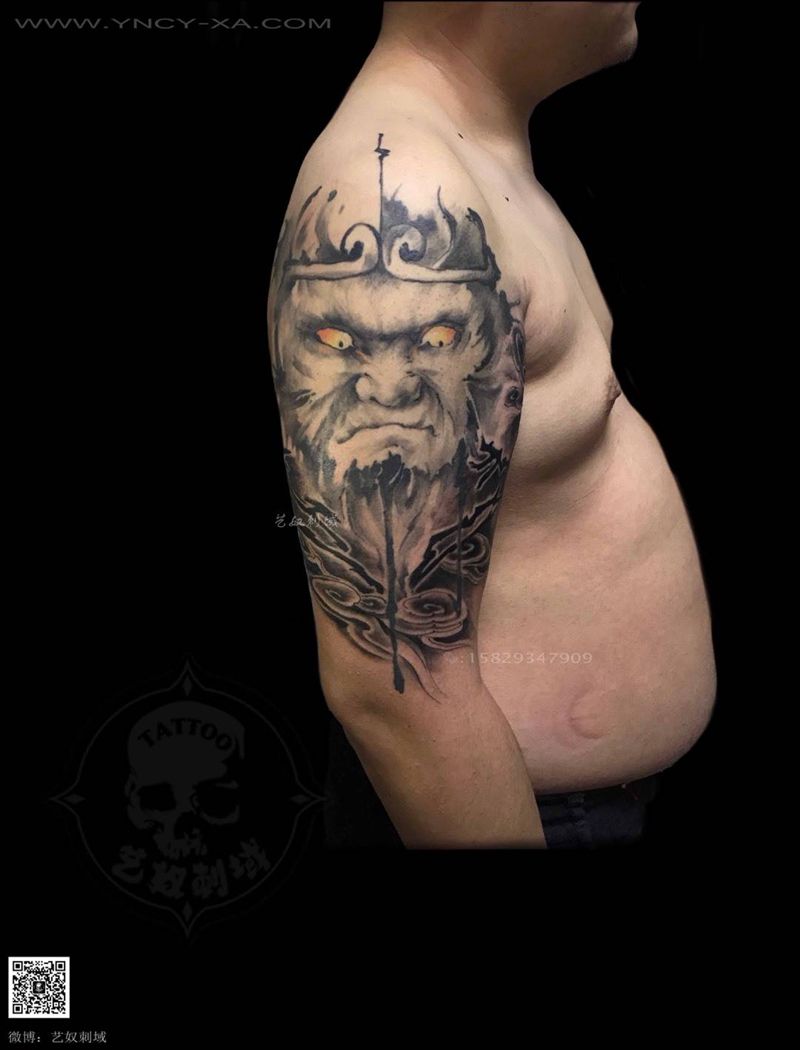 中国风纹身图片_艺奴刺域原创成品手臂纹身图案