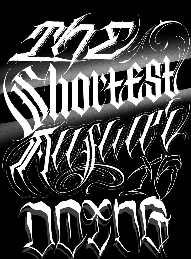 花体字纹身图片_花体字纹身图案