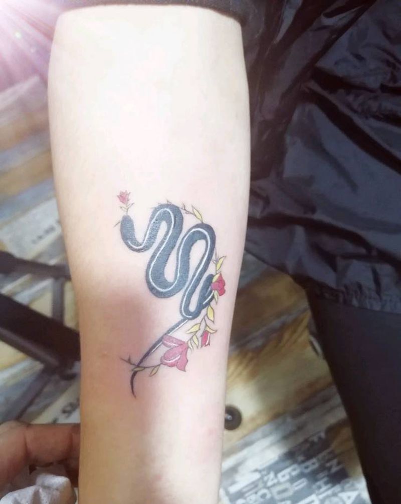 小蛇纹身图片