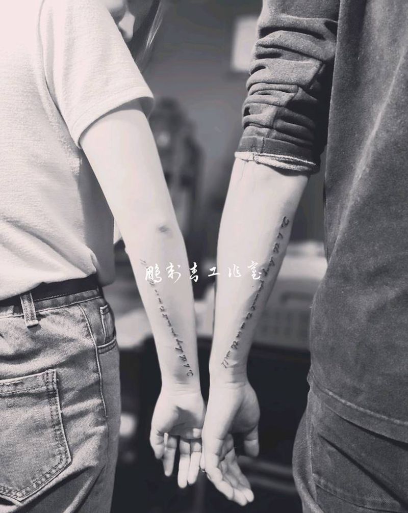 情侣纹身纹身图片_手臂纹身图案