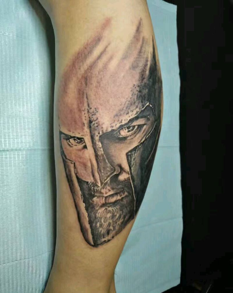 斯巴达纹身图片_欧美纹身图案