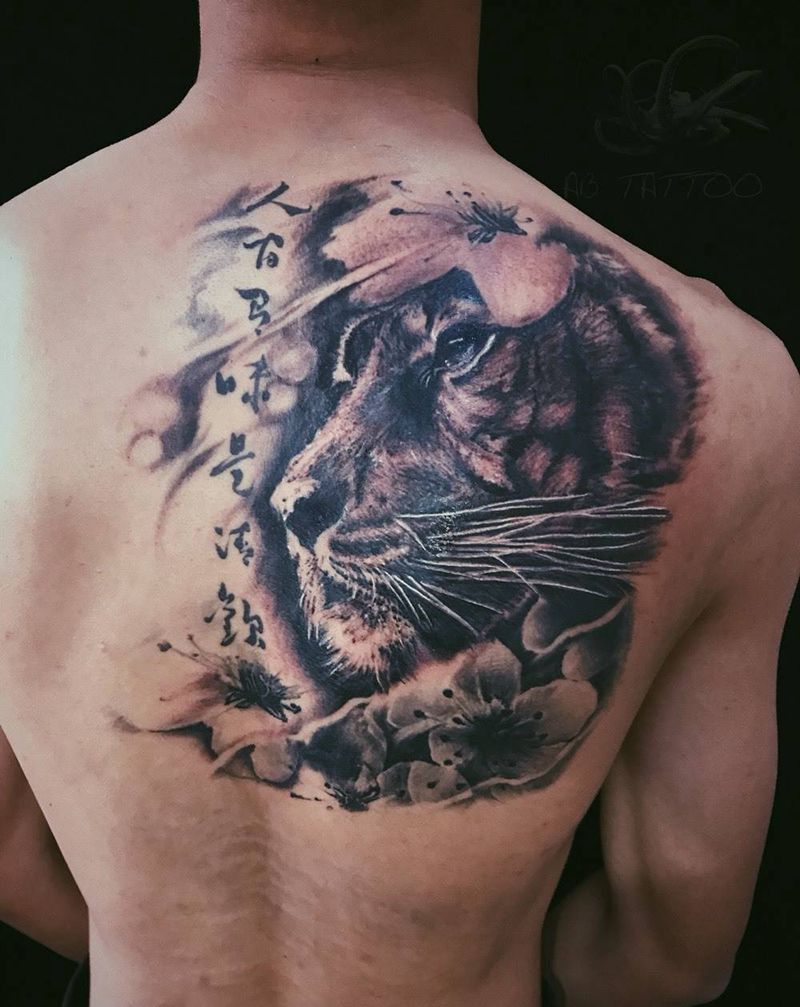 心有猛虎 细嗅蔷薇纹身图片