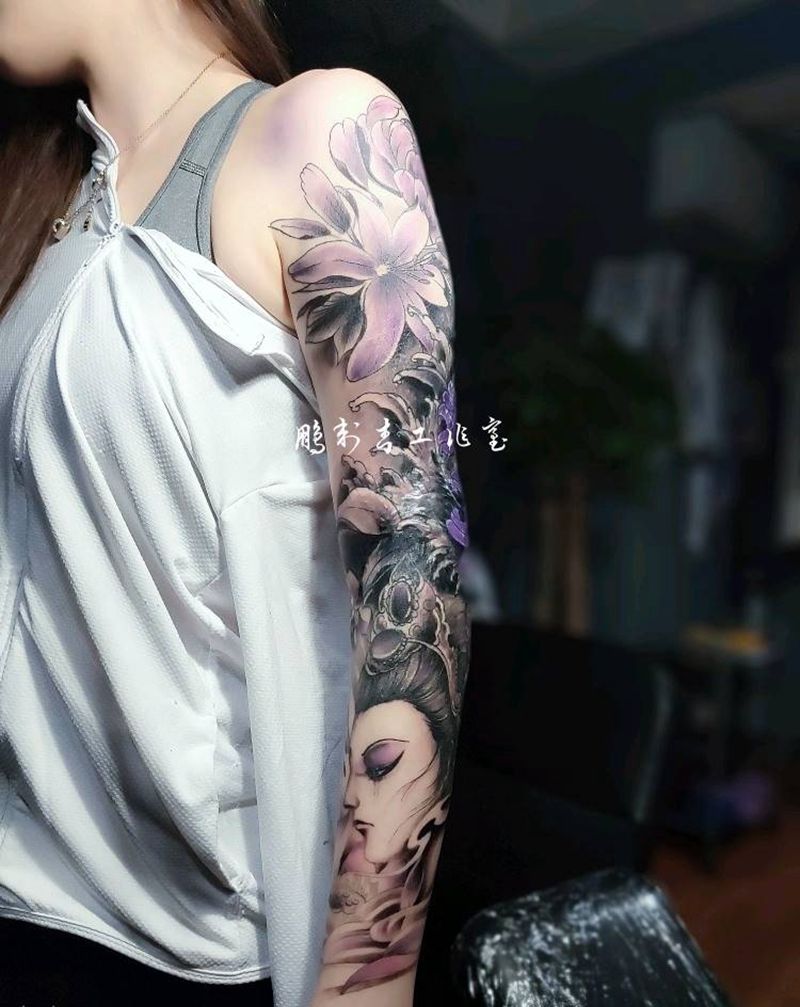 花臂纹身图片_手臂纹身图案