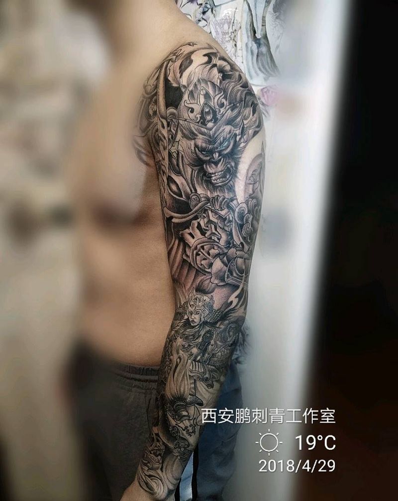 《王者荣耀》纹身图片_新传统纹身图案