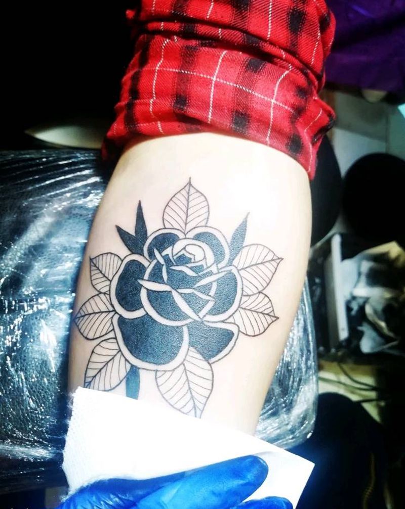 花纹身图片_手臂纹身图案