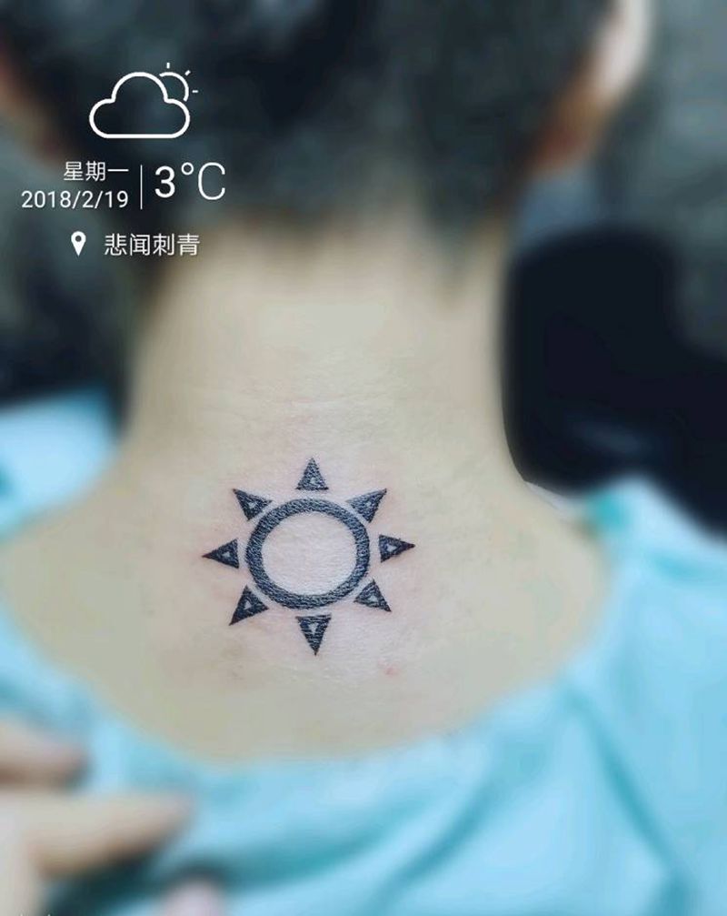 太阳图腾纹身图片