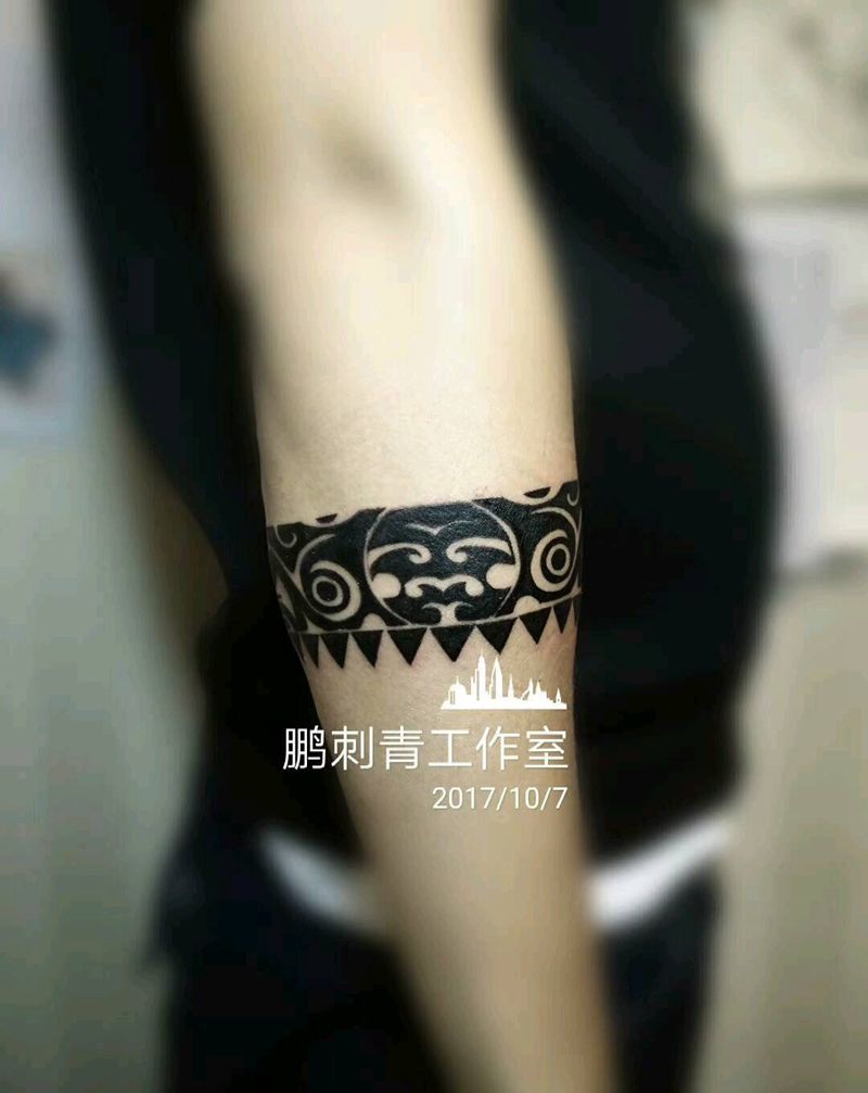 臂环图腾纹身图片_成品纹身图案