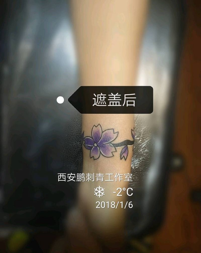 遮盖作品纹身图片_清新纹身图案