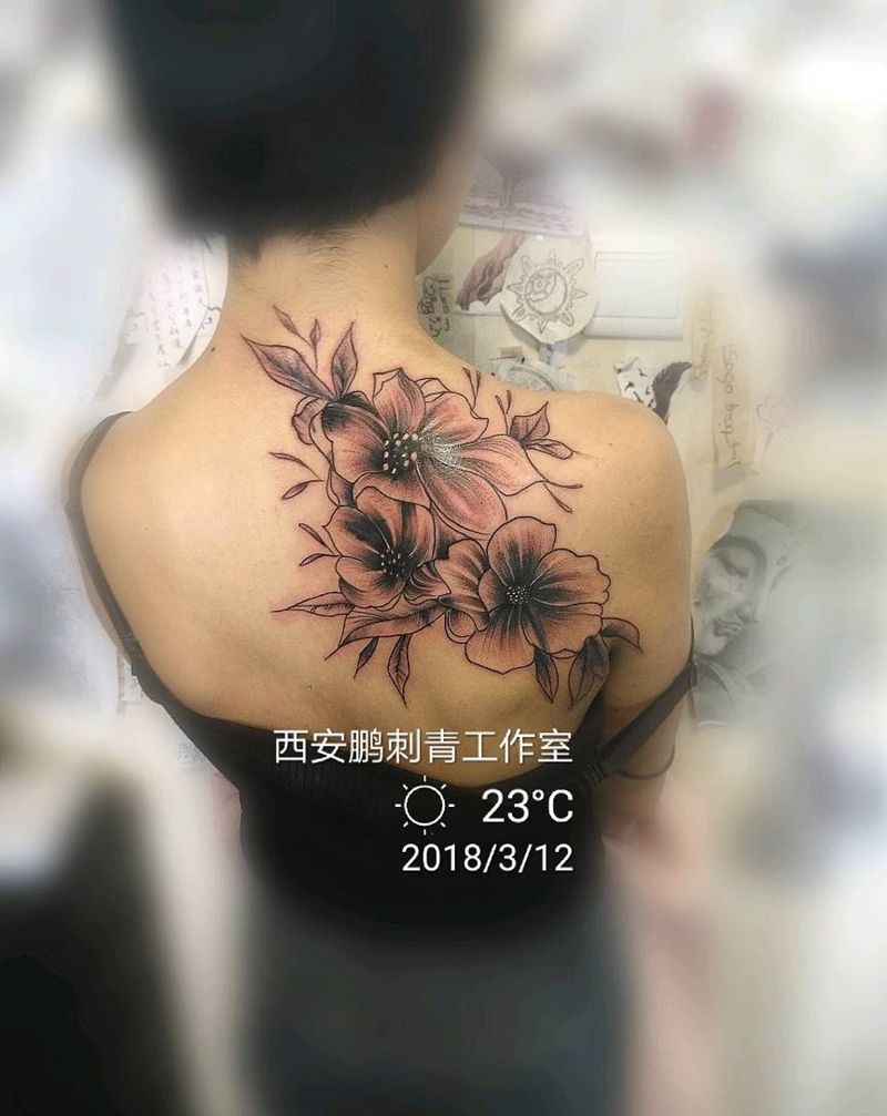 遮盖作品纹身图片_肩部纹身图案