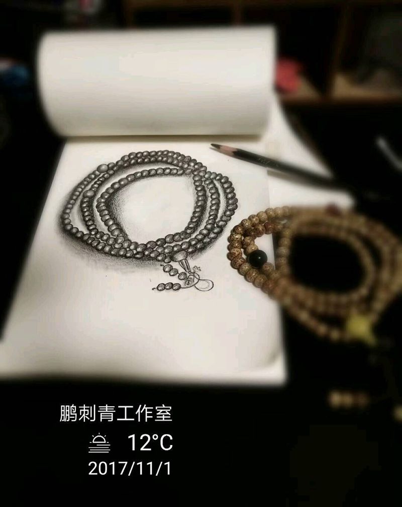 随笔纹身图片_原创手稿插画纹身图案