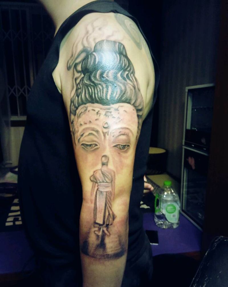 遮盖作品纹身图片_写实纹身图案