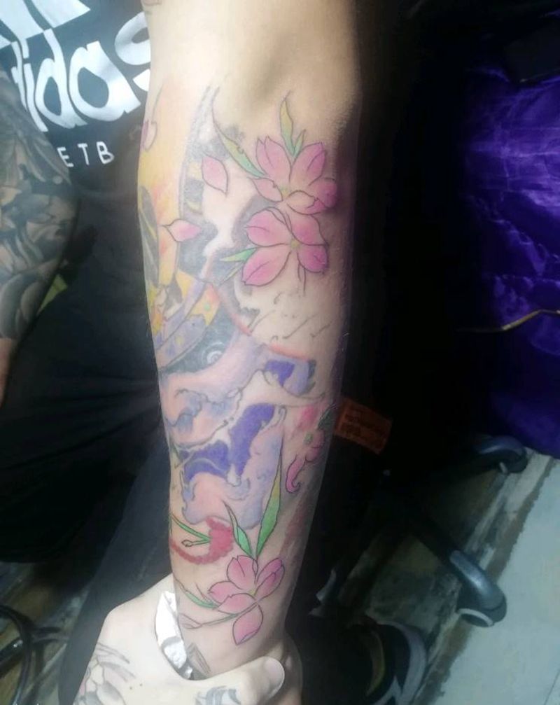 般若上色(线条非本店)纹身图片_手臂纹身图案