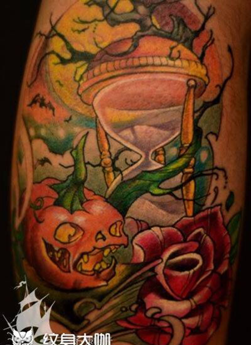 西安天予刺青彩色作品合集纹身图片_西安彩色原创成品动物清新纹身图案