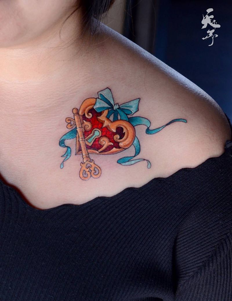 西安天予刺青彩色作品纹身图片