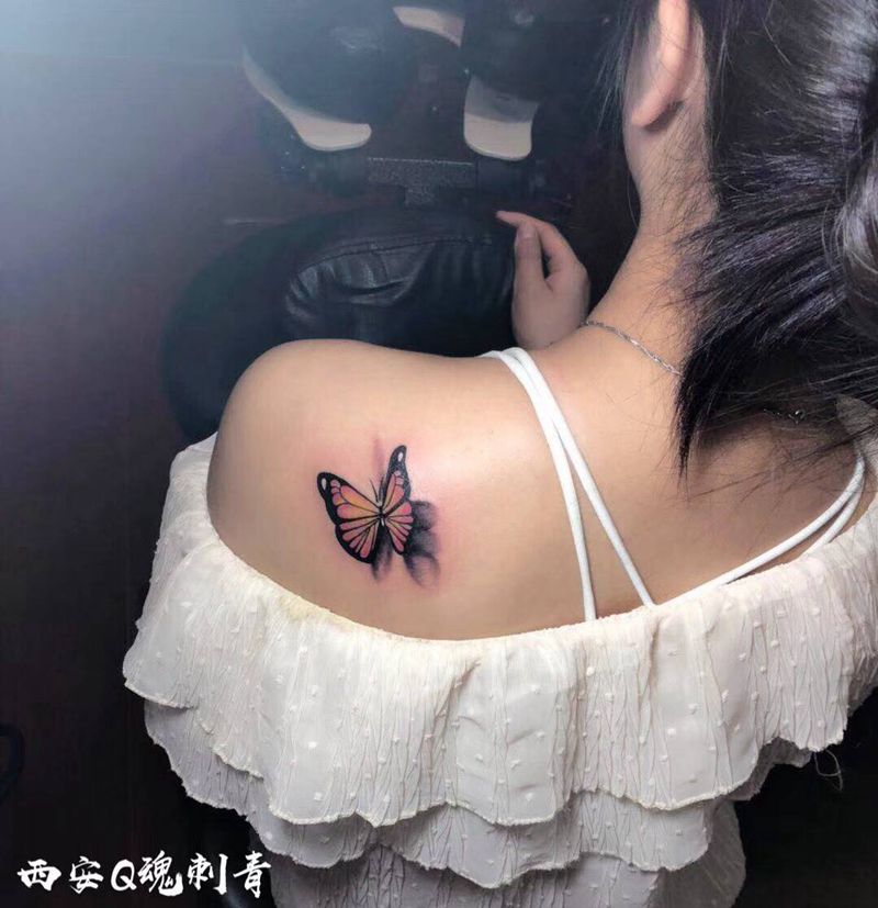 蝴蝶纹身图片