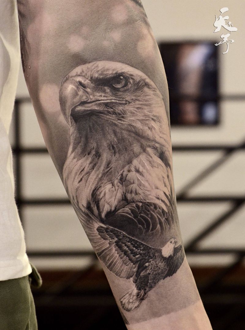 西安天予刺青写实作品纹身图片_手臂纹身图案