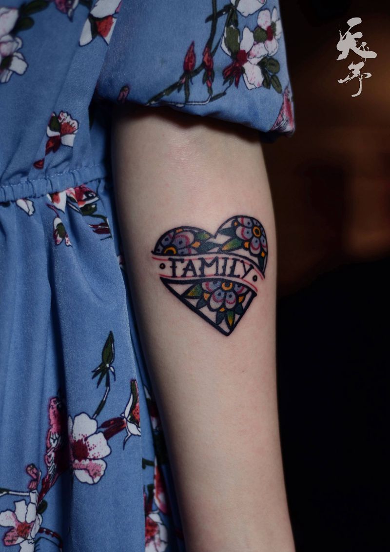 西安天予刺青彩色作品纹身图片_手臂纹身图案
