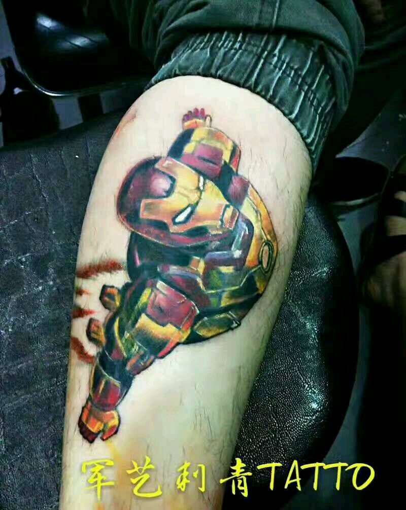 钢铁侠纹身图片